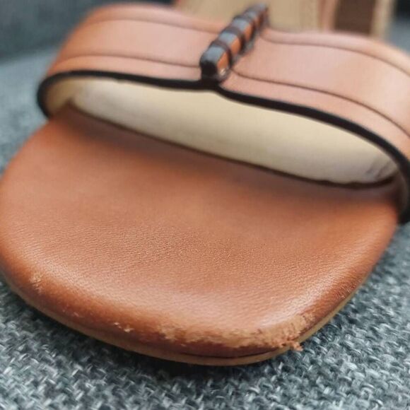 SPLENDID Tacy Double Strap Leather Stacked Block 3.25" Heel Size 7 - Picture 11 of 11